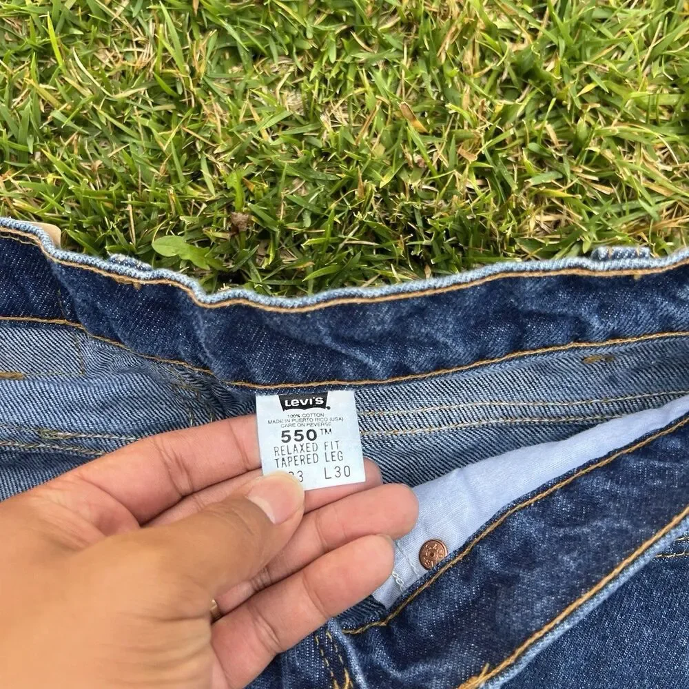 Vintage Levi’s 550 Orange Tab Made in USA Jeans 1994 33 30